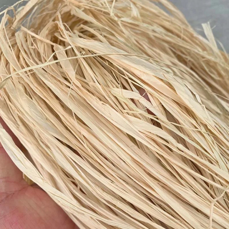 Natural Raffia Grass, 500/1000g, Weaving Straw, Wishing Rope, High Strength, Smooth Appearance, for DIY Craft Projects, Gift Tags, Wedding image 5