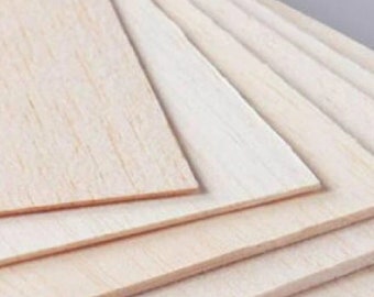 Balsa Wood Blank Sheets 5/10pcs Lightweight Unfinished Wood for DIY Crafts Aircraft Model Toys 300x100mm/11.8x3.93inch