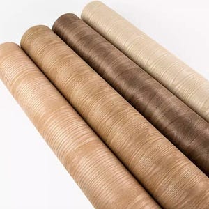 Foglio impiallacciato in legno di quercia naturale, noce, frassino con supporto in carta Kraft, fetta liscia, per artigianato fai da te, mobili, ristrutturazione, 2,5x0,58 m/98,42x22,8"