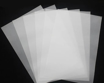 Foglio di carta da lucido, 100 pezzi, bianco, carta bianca, trasparente, antistrappo, per disegnare, cucito, bozzetti, principianti, strumenti per schizzi di design