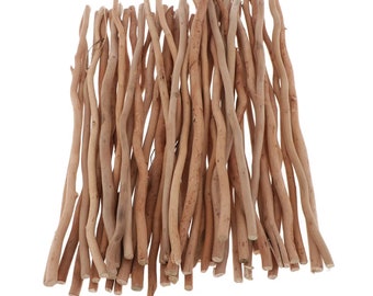 Natural Tree Branch Twigs, 50pcs, Embellishments Wood Stick, for DIY Art Craft, Kids Toy, Photo Background, Home, Wedding Party Decoration