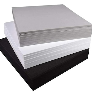 Feuille de mousse EVA, haute densité, légère, flexible pour le cosplay, projet d'artisanat bricolage, fabrication de costumes, construction de modèles, rembourrage, plusieurs tailles