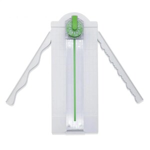 Papiersnijmachine, scherp roestvrijstalen mes, gebogen, gestippeld, recht snijden, geschikt voor doe-het-zelfprojecten, naamkaartjes, scrapbooking,