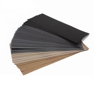 Carta abrasiva a umido e a secco, 10 pezzi, foglio di carburo di silicone impermeabile, per automotive, levigatura del legno, metallo dell'auto, lucidatura, 230 x 93 mm / 9x3,6 "