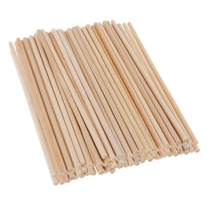 Wooden Dowel Rods 6 inch - 1/4 Hardwood Dowels - Craft Dowels for  Woodworking Project 50 pcs - for Model Building Games Kids Crafts Handmade  Gifts