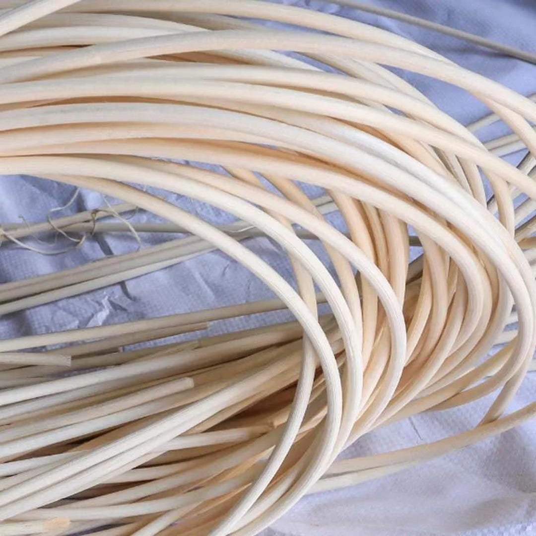 Indonesian Real Rattan Strip, Unfinished Wood Slice, Smooth Cut, for ...