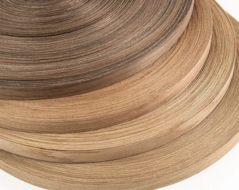 Walnut Wood Edge Banding Strip, 5-10M/Roll, Unpainted, Wear-resistant, for Woodworking Veneer, Furniture, DIY Repair Tool, 22mm/0.86" Width