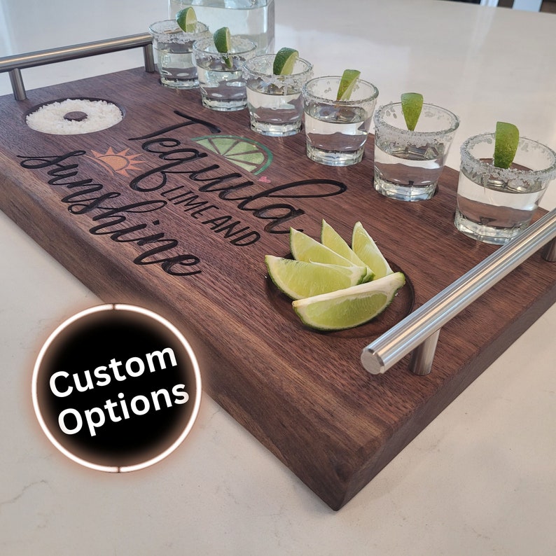 Personalized Tequila Flight Board Tequila Gift Set Etsy