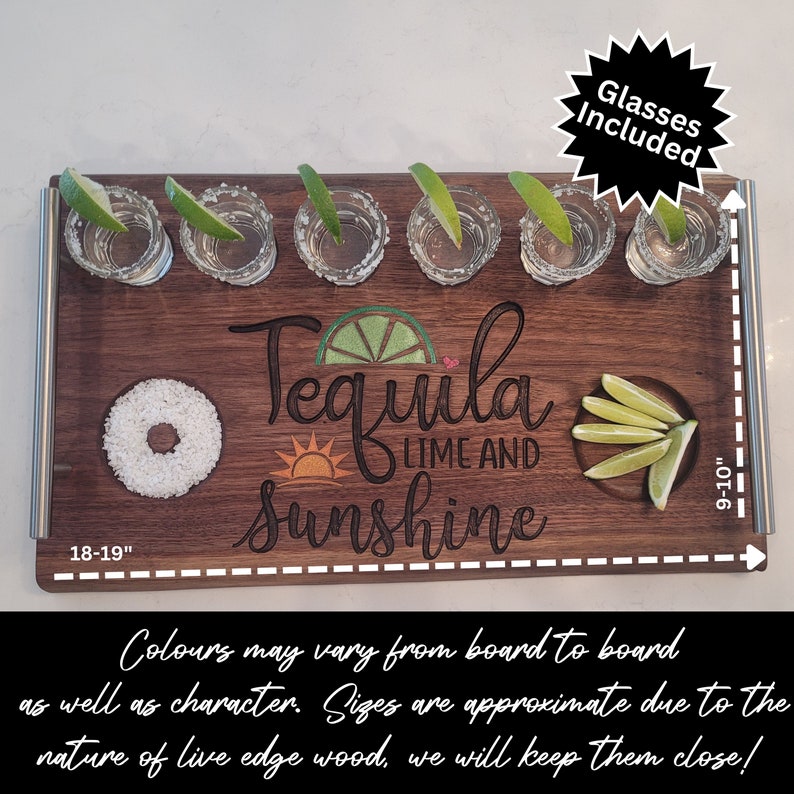 Personalized Tequila Flight Board Tequila Gift Set Etsy