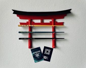 Torii Gate Chopsticks Holder / Stand / Showcase / Japanese Home Decor / Japan  3D printed
