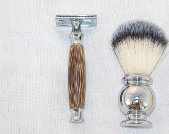 Rasierhobel mit Bambusgriff Damen Und Herren | Safety Razor | Naßrasierer  | Einklingen Doppelseitig  Zero Waste Produkte | Eco Rasierer Set