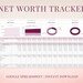 Net Worth Spreadsheet Template for Google Sheets, Net Worth Dashboard ...