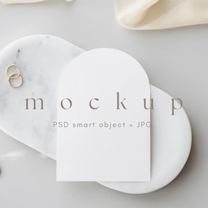5x7 Bogen Karte Einladung Mockup, Boho Hochzeitskarte Mockups, Grußkarte Mock Up, Geburtstagskarte Mock Ups, PSD Smart Objekt + JPG