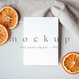 5x7 kerstkaartmodel, minimalistische kerstkaartmodel, kerstkaartmodel, winterkaartmodel, PSD Smart Object + JPG