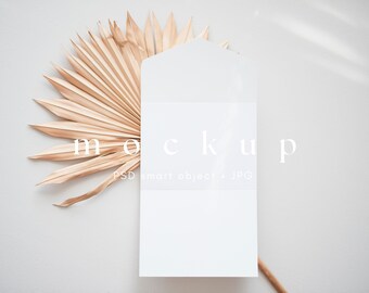 Folded Invitation Mockup Card, All in One Minimalist Wedding Invite Mockups, Trifold Mockup, PSD Smart Object, INSTANT DOWNLOAD