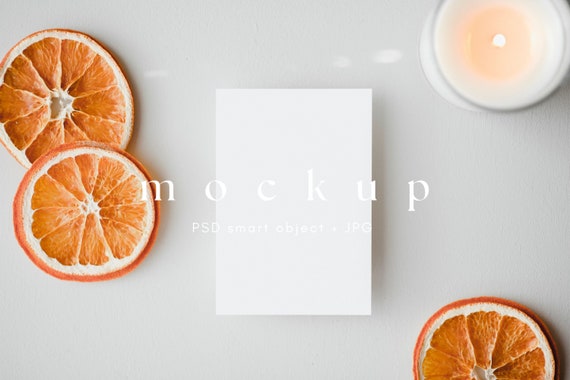 3.5x5 Christmas Card Mockup, Minimalist Xmas Greeting Card Mock up, Holiday Card Mock ups, Winter Card Mockups, PSD Smart Object + JPG