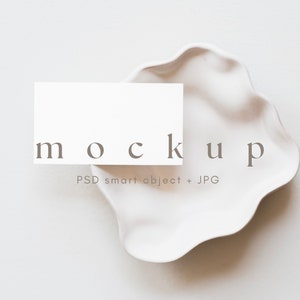 Plaatskaartmodel 2x3.5, minimalistisch visitekaartjemodel, gestileerde plaatskaartmodel, PSD slim object en jpg, INSTANT DOWNLOAD