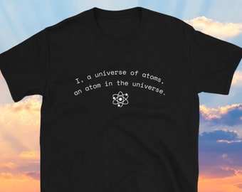 ATOMS Camiseta Cita de Richard Feynman / Física Cuántica Física Atómica Electrones Ciencia Citas Camiseta / Geek Químico Físico Camisa