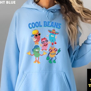 Cool Beans Hoodie, Unusual Colourful Cool Beans Design, Beans Lover Sweater, Cartoon Hoodie, Cartoon Character Shirt, Funny Hoodie