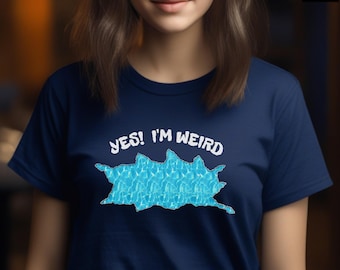 schräges Stereogramm-T-Shirt, Weirdo-Shirt, Nerd-Freak-Geek-Geschenk, optische Täuschung Tshirt, magisches Auge, versteckter Schädel-Grafik-T-Shirt, Nerdy-Kleidung