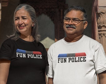 FUN POLICE T-shirt unisexe drôle, t-shirt papa grincheux, t-shirt grand-père grincheux, t-shirt grincheux vieil homme, cadeau grincheux grand-mère, grincheux s