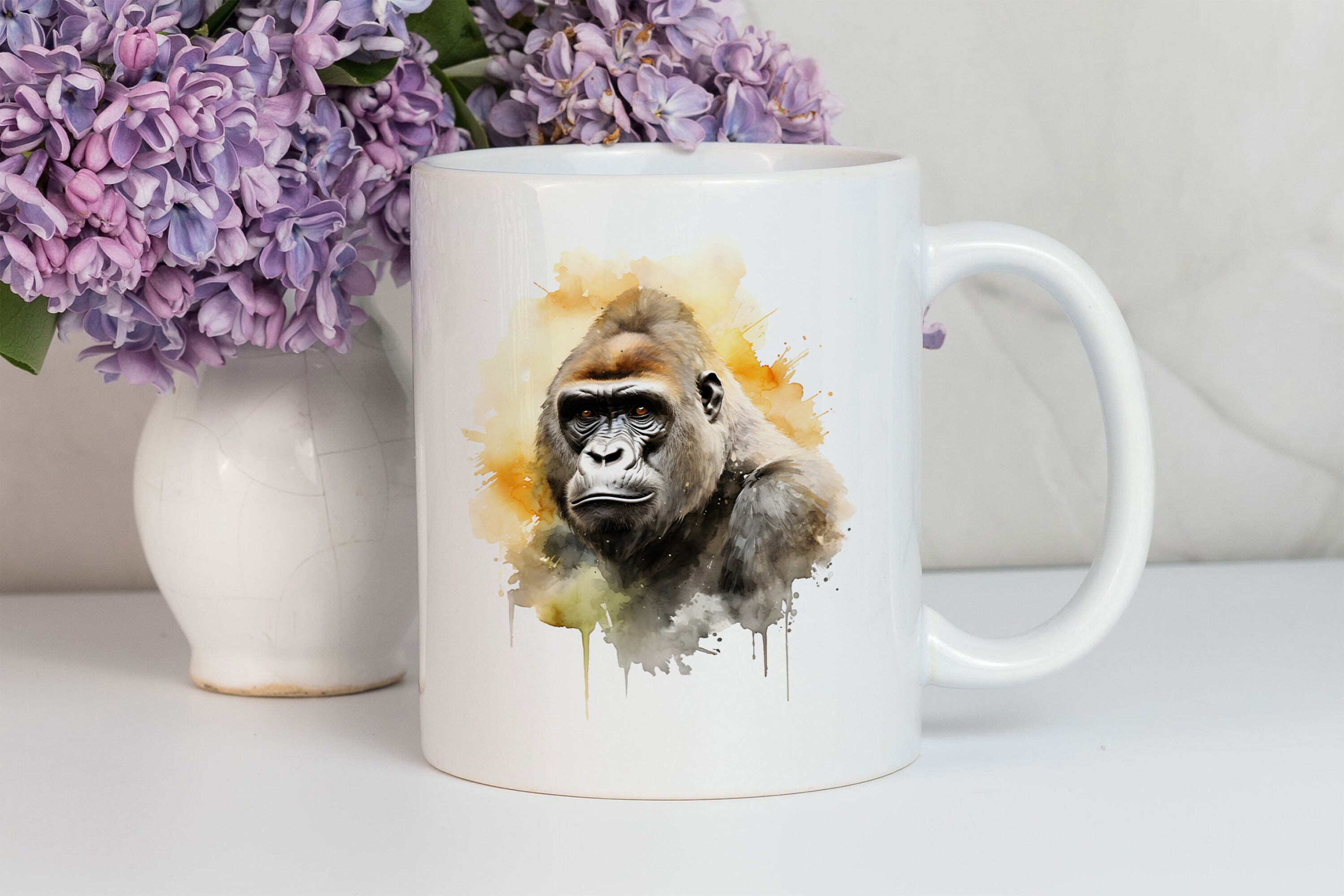 Personalized Gorilla Mug, Gorilla Gift, Gorilla Cup, Gorilla Christmas  Gifts N611