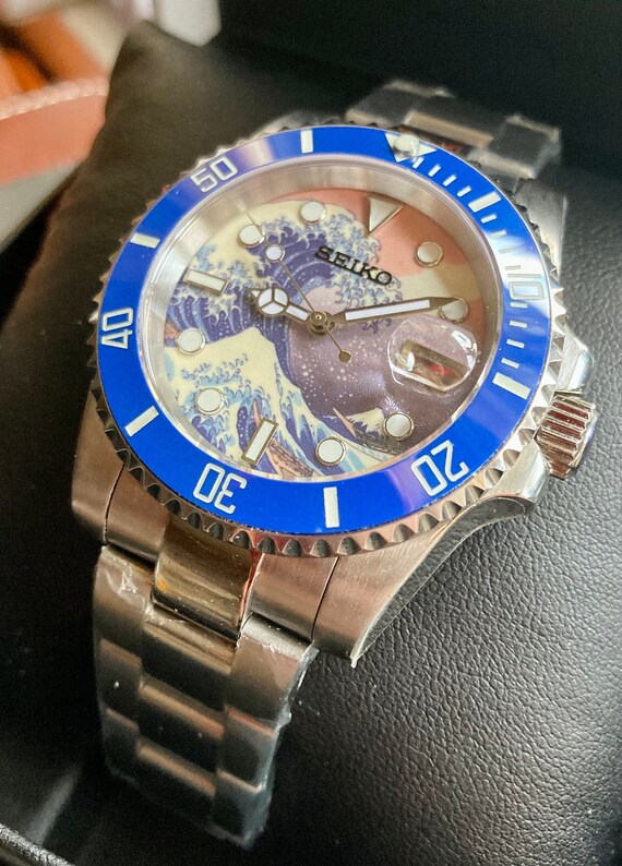 Seiko NH35 ''kanagawa'' Mod 40mm Seiko Mod - Etsy Seiko NH35 ''kanagawa'' Mod 40mm Seiko Mod - Etsy