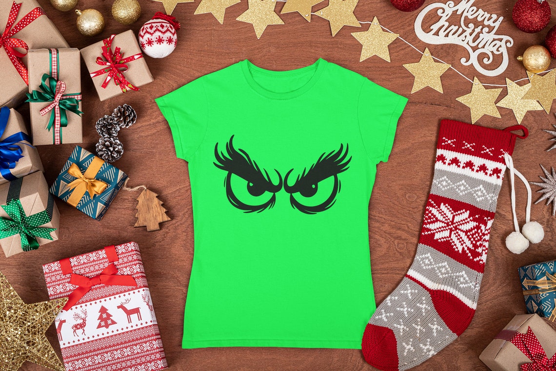 Grinch Eyes SVG Bundle, Grinch Eyes SVG, PNG, Cricut, Grinch Svg