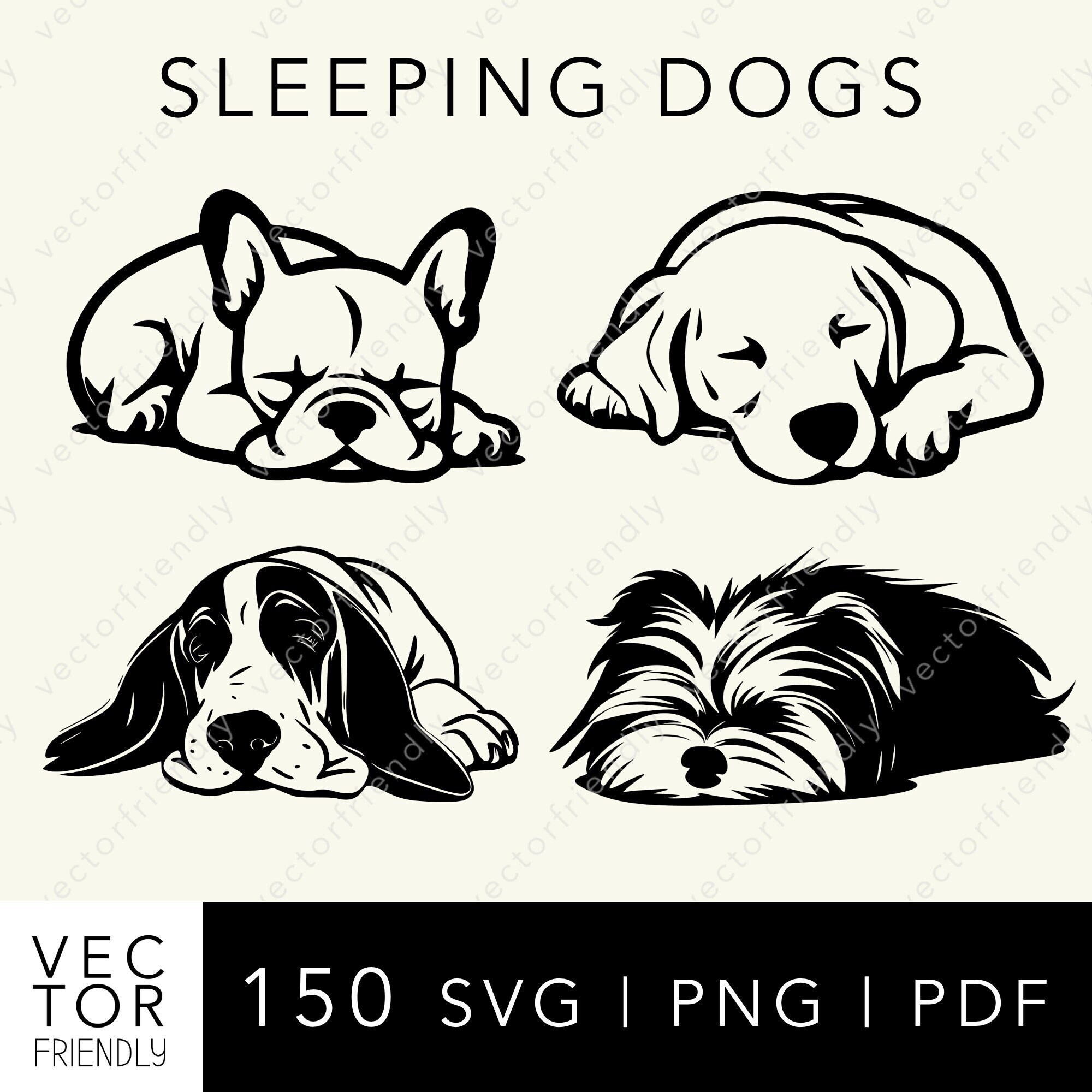 Sleeping Dog SVG, Sleeping Dog SVG Bundle, Sleeping Dogs, Sleeping Dog