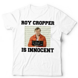 Roy Cropper Line Up T-shirt Unisex & Kinderen 3XL 4XL 5XL Innocent TV Grappig Korte mouw Ronde hals Klassieke pasvorm 100% Katoen White