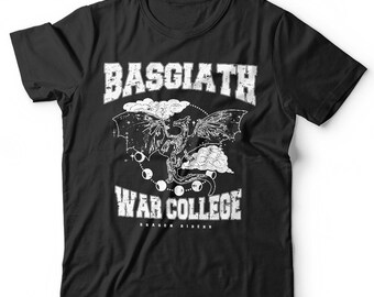 Basgiath War College T-Shirt Vierter Flügel Drachenreiter Unisex & Kinder Kurzarm Rundhalsausschnitt Classic Fit 100% Baumwolle