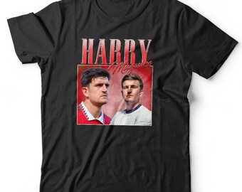 Harry Maguire Appreciation Tshirt Unisex & Kids Homage Throwback Stag and Hen Do Short Sleeve Crew Neck Classic Fit 100% Cotton Football