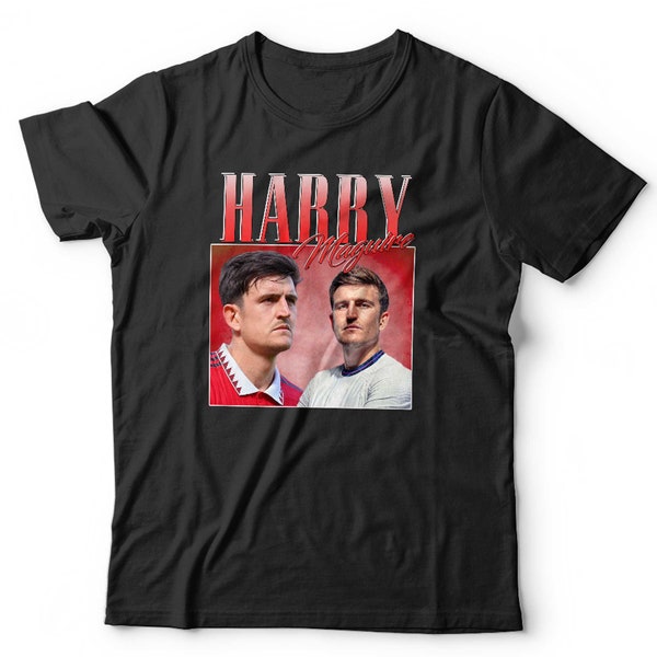 Harry Maguire Appreciation Tshirt Unisex & Kids Homage Throwback Stag and Hen Do Short Sleeve Crew Neck Classic Fit 100% Cotton Football