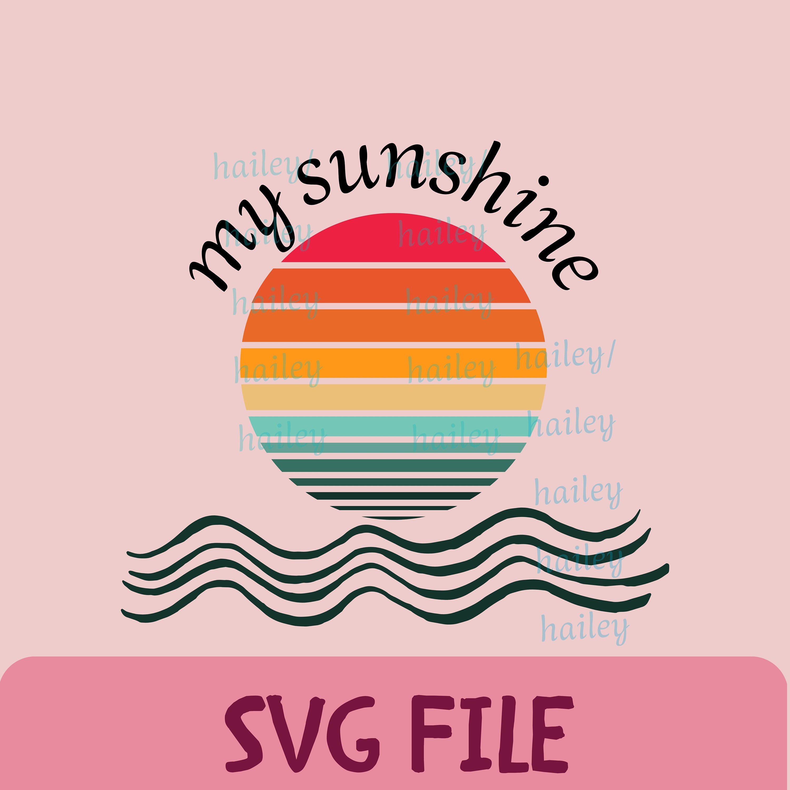 Sunshine Svg, Sun With Colors Svg, Sun Svg, You Are My Sunshine