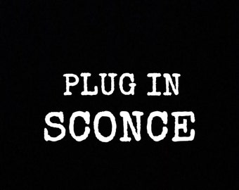 Wall sconce with Plug in