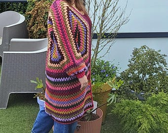 Lang granny vest (Nederlands patroon!)