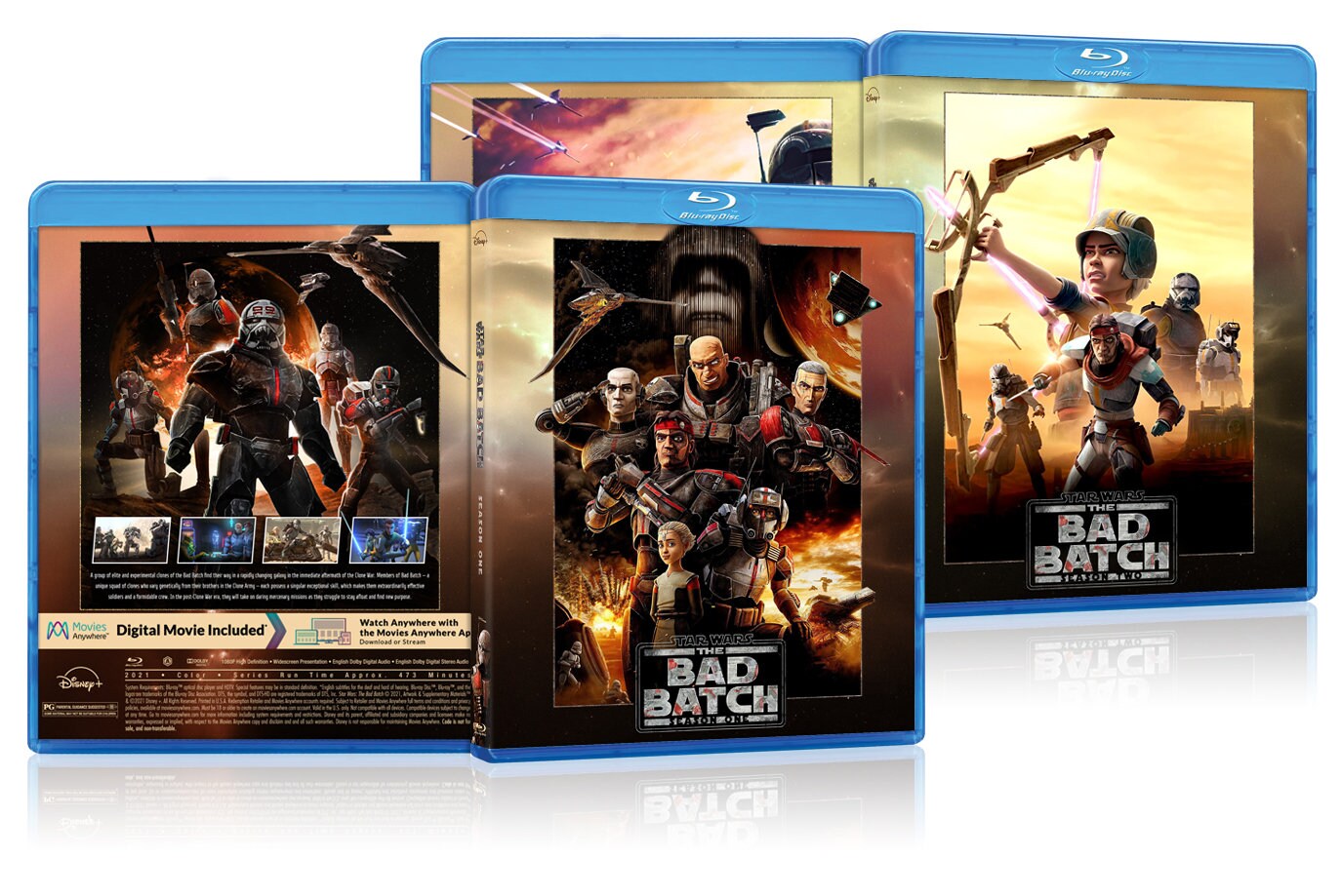 Star Wars the Bad Batch Seasons One & Two Bluray and DVD Etsy UK