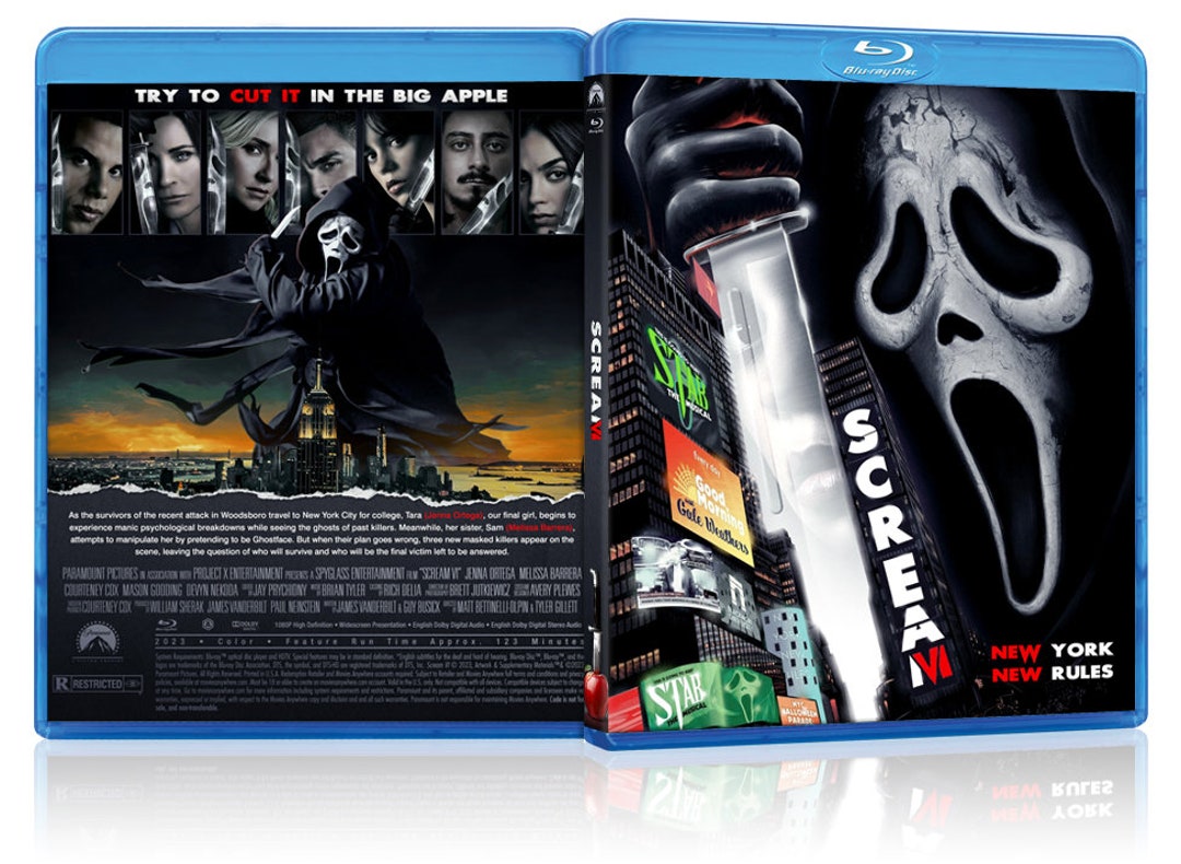 Scream VI 2023 Bluray UltraHD and DVD Covers Printable Etsy Italia