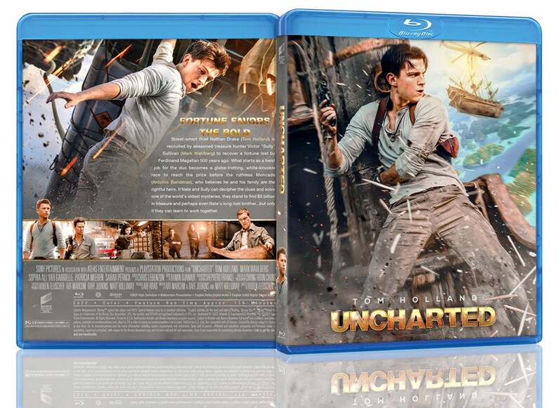 Uncharted 2022 Bluray and DVD Covers Printable Cover Only Etsy Canada