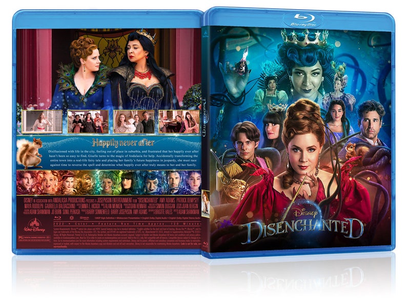 Disenchanted 2022 Bluray and DVD Covers Printable Covers Etsy UK