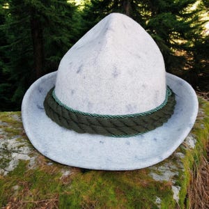 Traditional hat &quot;Yusef&quot; light grey, hiking hat, leisure hat, felt hat perfect companion for mountain tours, hikes and leisure