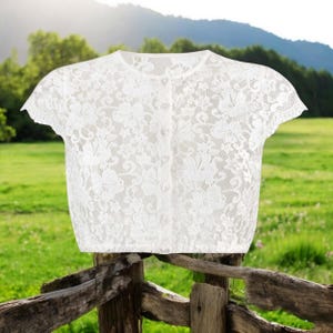 Ladies Dirndl Blouse &quot;Cara&quot; cream / authentic cultural quality clothing / Austria / Bavaria / Oktoberfest / traditional costume outfit