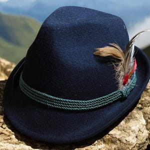 Noble ladies fedora traditional hat &quot;Amaya&quot; - wool hat, felt hat made of 100% wool - perfect companion for mountain tours and leisure
