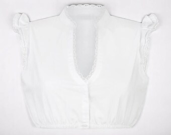 White dirndl blouse for women / carefully inspected returned goods in new quality / Austria / Bavaria / Oktoberfest / traditional outfit