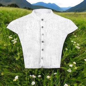 Ladies Dirndl Blouse &quot;Ariana&quot; white / authentic cultural quality clothing / Austria / Bavaria / Oktoberfest / traditional costume outfit