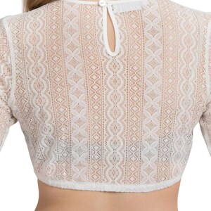 High-necked dirndl blouse / carefully inspected returned item in new quality / Austria / Bavaria / Oktoberfest / traditional outfit image 2