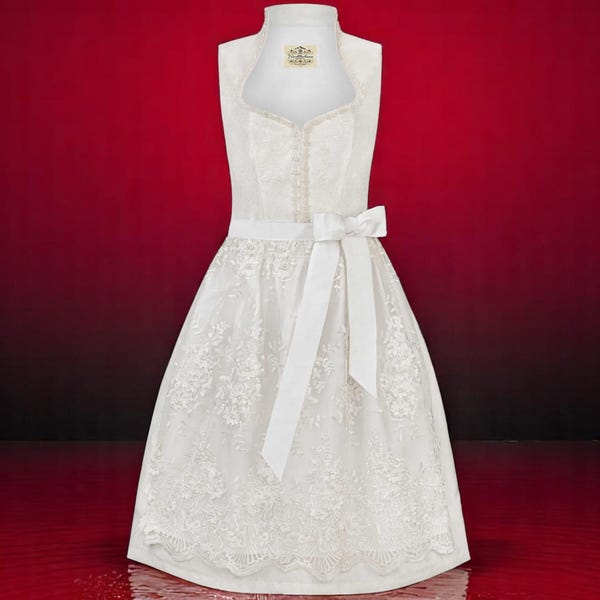 Dirndl – Cream Wedding – Bridal Dirndl, carefully inspected returns in new quality / Austria / Bavaria / Oktoberfest / Traditional Clothing