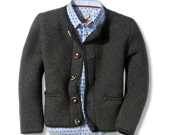Children's cardigan Malo anthracite Junior, high quality to Austrian - Bavarian - German or Swiss costumes