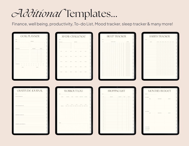 Elegant Digital Planner 2023 Goodnotes & Notability Etsy
