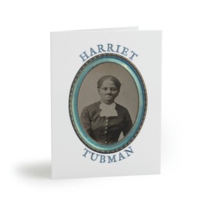 Harriet Tubman Grußkarten (8) He Leads Me Schwarze Geschichte Karten Geschenk für Schwarz African American Inspirational Cards Motivationskarten